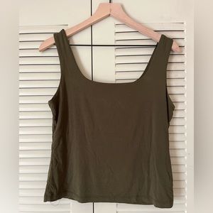• Olive Green Tank Top •